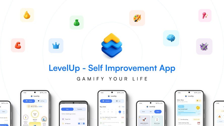 LevelUp Gamified Life & Habit Tracker Play Store Cover
