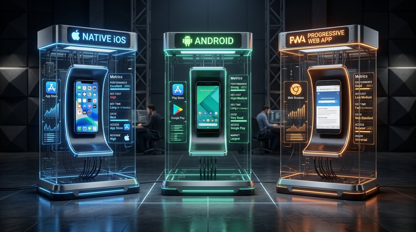 Native vs Hybrid vs PWA Decision Matrix